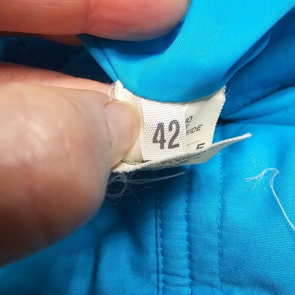 VTG 70s Penney Track & Court Ski Jumpsuit US Small Turquoise Made in Italy Rare - Picture 9 of 14